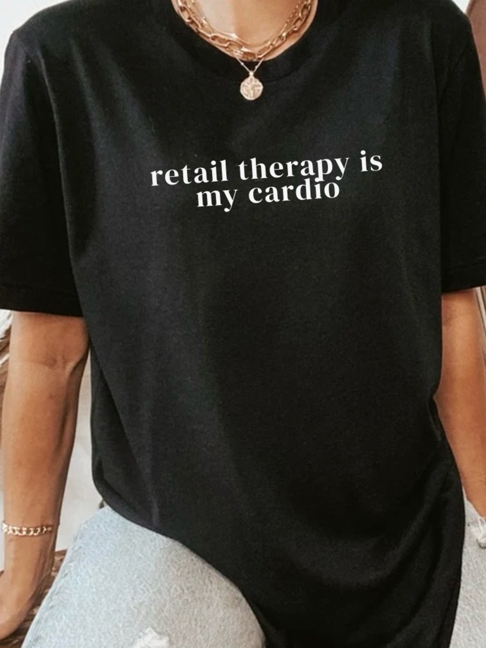 NEW Funny Retail Therapy top shirt S-5X